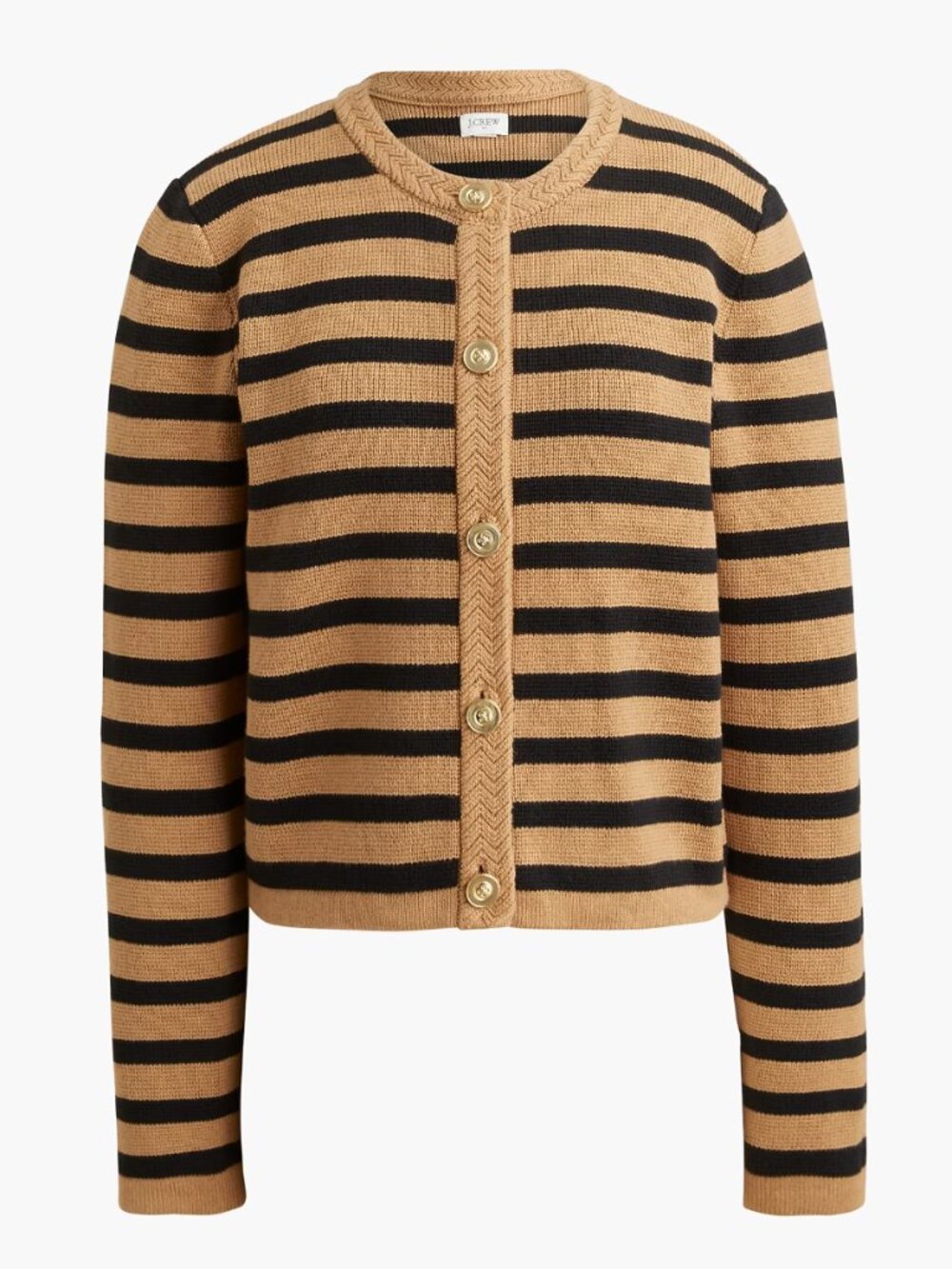 J.Crew Striped cotton lady jacket cardigan sweater | Size XS